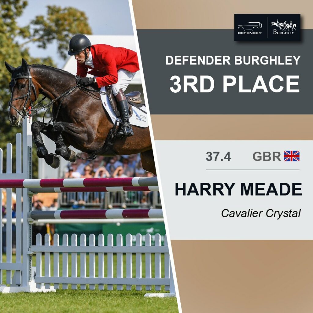 Harry Meade Cavalier Crystal Third place Burghley Horse Trials 2023