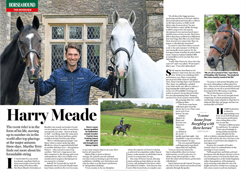 Harry Meade Interview H&H