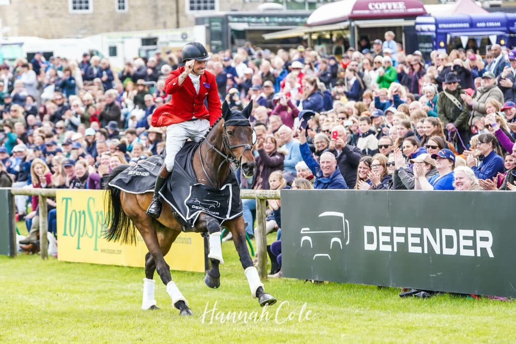 Harry Meade with Annaghmore Valoner winning the prestigious Defender CCI4*L